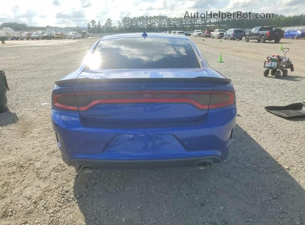 2C3CDXGJ8KH625872 2019 DODGE CHARGER Blue Հետևի տեսք