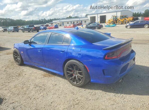 2C3CDXGJ8KH625872 2019 DODGE CHARGER Blue Հետևի ձախ