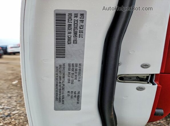 2C3CDXGJ8MH511633 2021 DODGE CHARGER White Widok komory silnika
