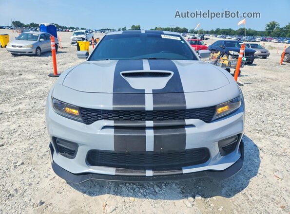 2C3CDXGJ8MH599373 2021 DODGE CHARGER Gray Вид спереду