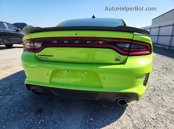 2C3CDXGJ8PH619125 2023 DODGE CHARGER Green Вид ззаду