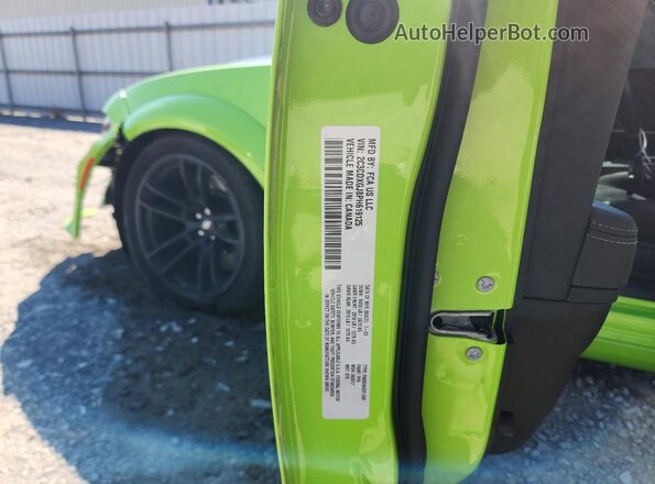 2C3CDXGJ8PH619125 2023 DODGE CHARGER Green Вид підкапотного простору