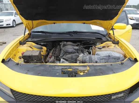 2C3CDXGJ9HH532576 2017 DODGE CHARGER Yellow Rear view