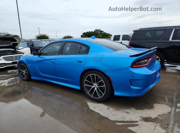 2C3CDXGJ9JH283105 2018 DODGE CHARGER Blue Հետևի ձախ