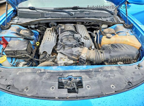 2C3CDXGJ9JH283105 2018 DODGE CHARGER Blue Սալոնի հետևի տեսք