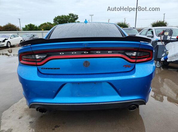2C3CDXGJ9JH283105 2018 DODGE CHARGER Blue Հետևի տեսք