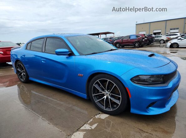 2C3CDXGJ9JH283105 2018 DODGE CHARGER Blue Առջևի աջ