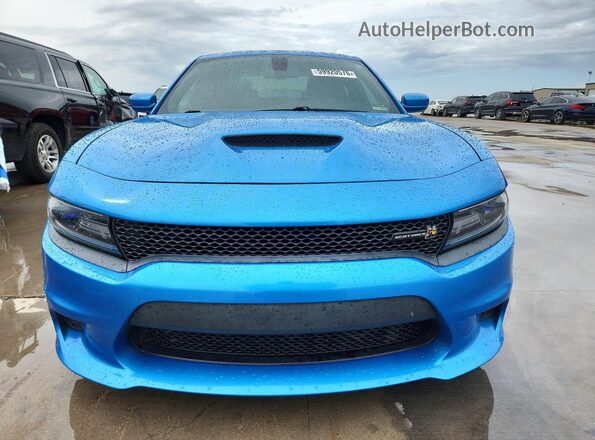 2C3CDXGJ9JH283105 2018 DODGE CHARGER Blue Դիմացի տեսք