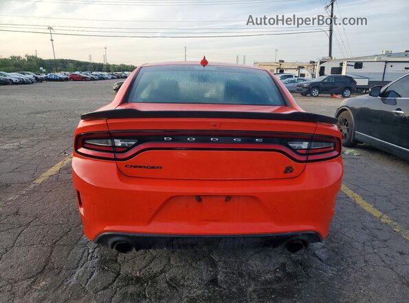 2C3CDXGJ9KH646679 2019 DODGE CHARGER Оранжевый Вид сзади