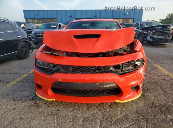 2C3CDXGJ9KH646679 2019 DODGE CHARGER Оранжевый Вид спереди