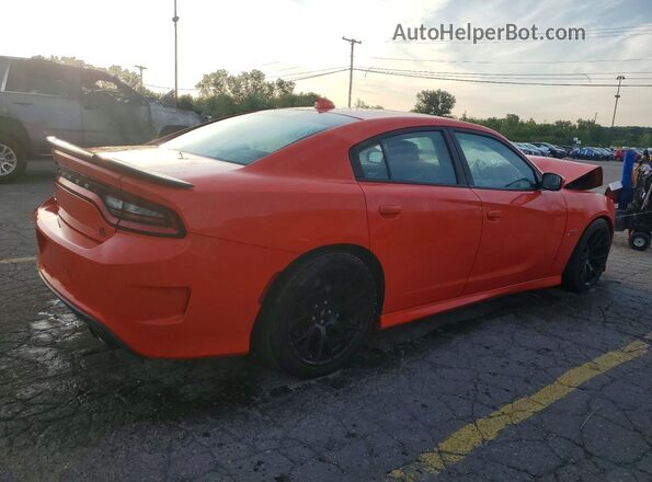 2C3CDXGJ9KH646679 2019 DODGE CHARGER Оранжевый Задняя правая четверть