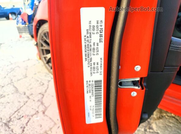 2C3CDXGJ9KH646679 2019 DODGE CHARGER Оранжевый Вид подкапотного пространства