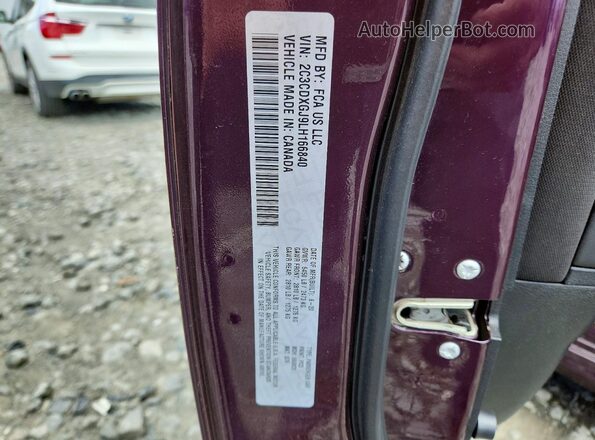 2C3CDXGJ9LH166840 2020 DODGE CHARGER Purple Շարժիչի բաժամունքի տեսք