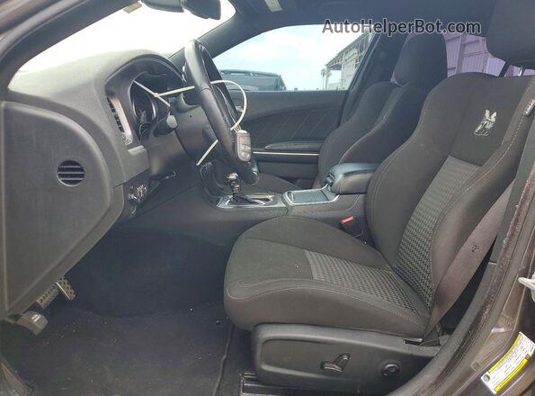 2C3CDXGJ9MH565278 2021 DODGE CHARGER Gray Widok wnętrza z przodu