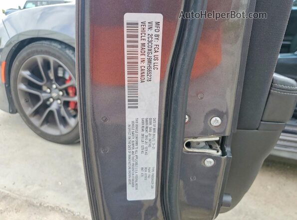 2C3CDXGJ9MH565278 2021 DODGE CHARGER Gray Widok komory silnika
