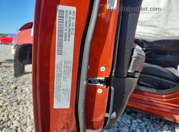 2C3CDXGJ9MH596319 2021 DODGE CHARGER Orange Շարժիչի բաժամունքի տեսք