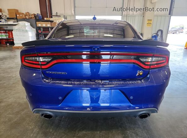 2C3CDXGJ9MH648743 2021 DODGE CHARGER Blue უკანა ხედი