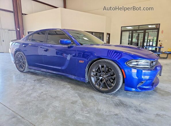 2C3CDXGJ9MH648743 2021 DODGE CHARGER Blue წინა მარჯვენა