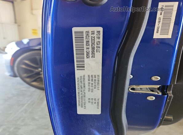 2C3CDXGJ9MH648743 2021 DODGE CHARGER Blue ძრავის განყოფილების ხედი