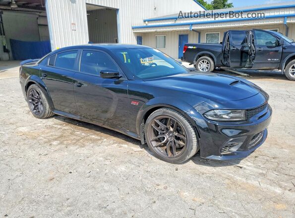2C3CDXGJ9MH654350 2021 DODGE CHARGER Black Front right