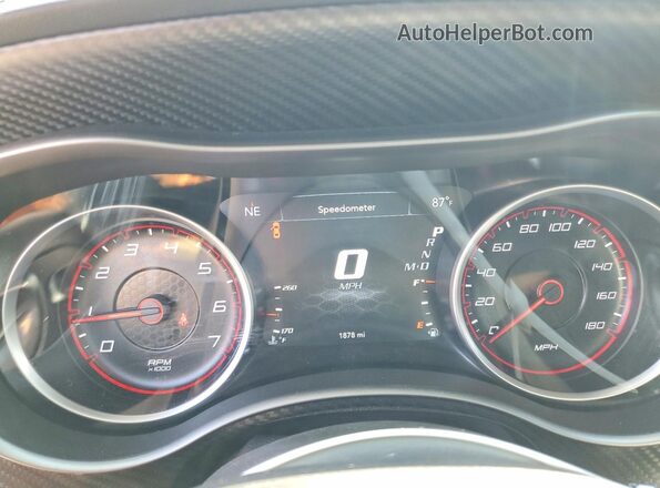 2C3CDXGJ9MH654350 2021 DODGE CHARGER Black Instrument cluster view