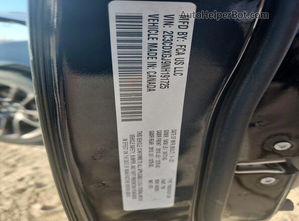 2C3CDXGJ9NH191725 2022 DODGE CHARGER Black ძრავის განყოფილების ხედი