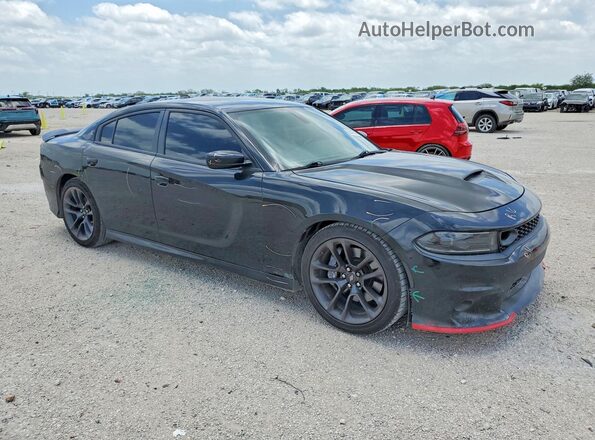 2C3CDXGJ9NH262079 2022 DODGE CHARGER Black Передня права чверть