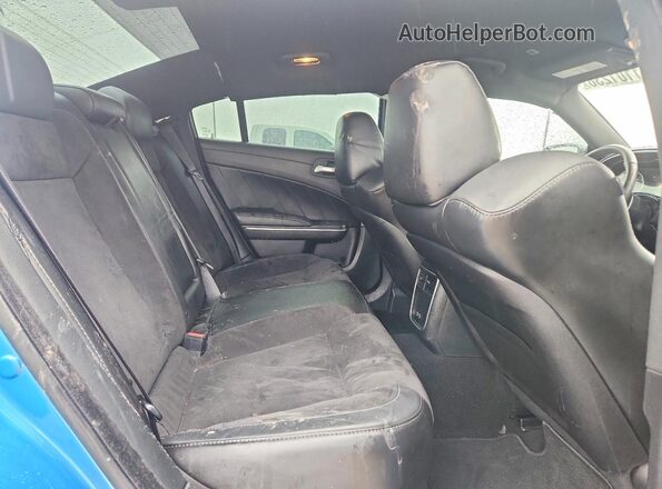 2C3CDXGJ9PH698899 2023 DODGE CHARGER Blue Вид задніх сидінь