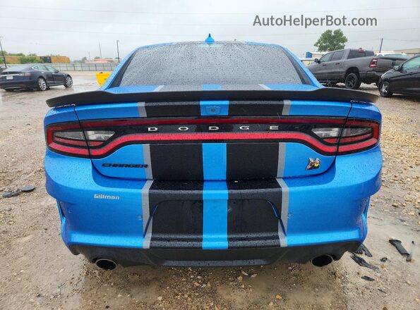 2C3CDXGJ9PH698899 2023 DODGE CHARGER Blue Вид ззаду