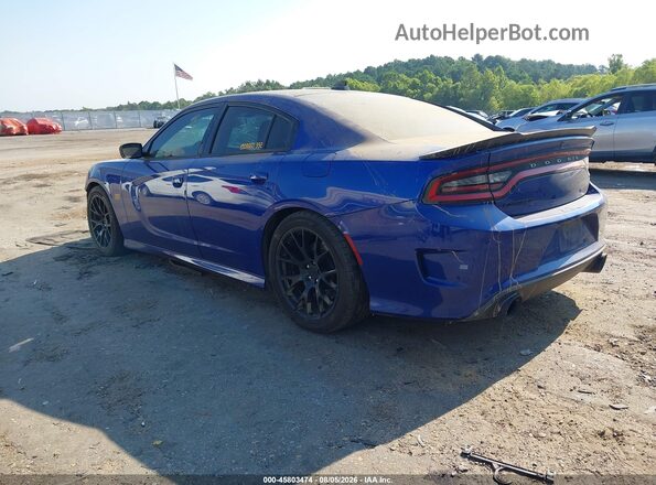 2C3CDXGJXJH306374 2018 DODGE CHARGER Blue Trasero izquierdo
