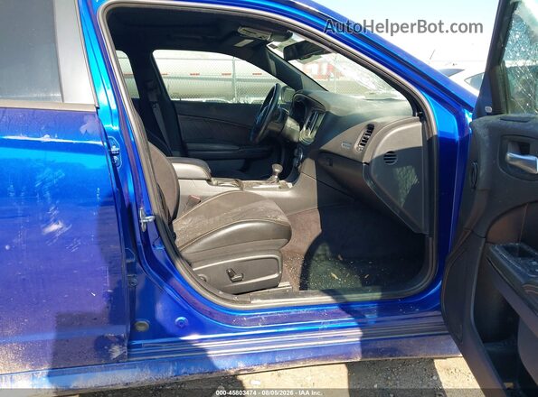 2C3CDXGJXJH306374 2018 DODGE CHARGER Blue Vista interior delantera