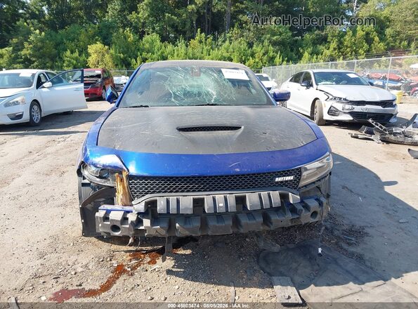 2C3CDXGJXJH306374 2018 DODGE CHARGER Blue Vista interior trasera