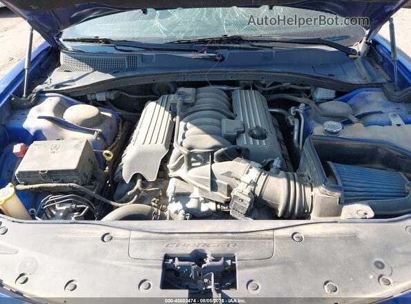 2C3CDXGJXJH306374 2018 DODGE CHARGER Blue Vista trasera