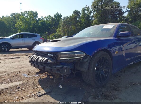 2C3CDXGJXJH306374 2018 DODGE CHARGER Blue Vista frontal