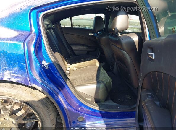 2C3CDXGJXJH306374 2018 DODGE CHARGER Blue Vista de la etiqueta del VIN