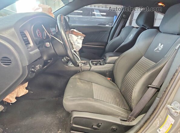 2C3CDXGJXKH553136 2019 DODGE CHARGER Gray Vista interior delantera