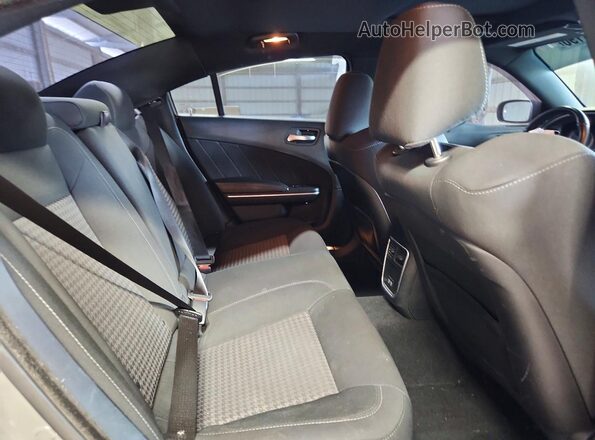 2C3CDXGJXKH553136 2019 DODGE CHARGER Gray Vista de los asientos traseros