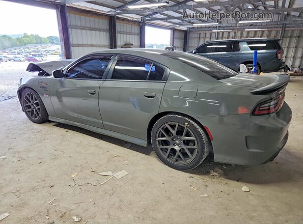2C3CDXGJXKH553136 2019 DODGE CHARGER Gray Trasero izquierdo