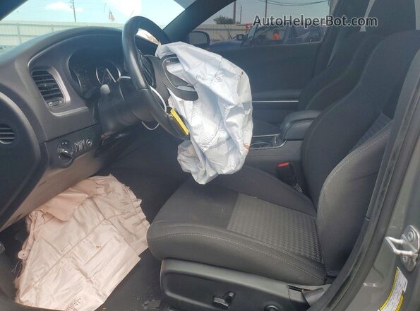 2C3CDXGJXKH594611 2019 DODGE CHARGER Gray Vista interior delantera