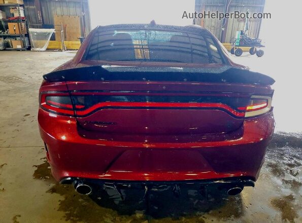 2C3CDXGJXMH666894 2021 DODGE CHARGER Burgundy Rear view