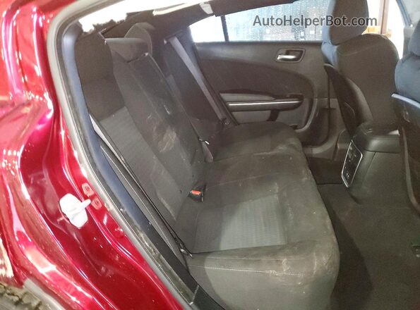2C3CDXGJXMH666894 2021 DODGE CHARGER Burgundy Rear seats view