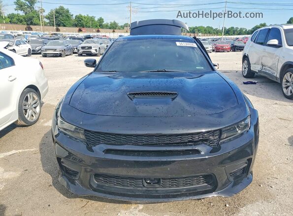 2C3CDXGJXNH191605 2022 DODGE CHARGER Black Вид спереду