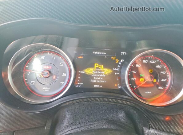 2C3CDXGJXNH191605 2022 DODGE CHARGER Black Вид щитка приладів