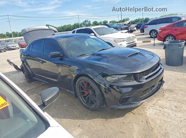 2C3CDXGJXNH191605 2022 DODGE CHARGER Black Передня права чверть