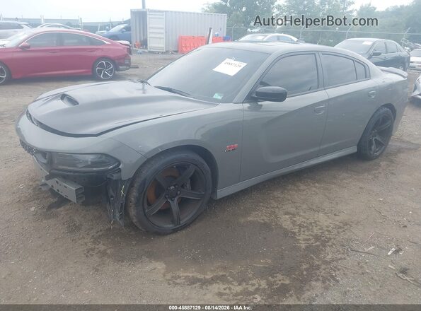 2C3CDXGJXPH639182 2023 DODGE CHARGER Gray Przód lewy