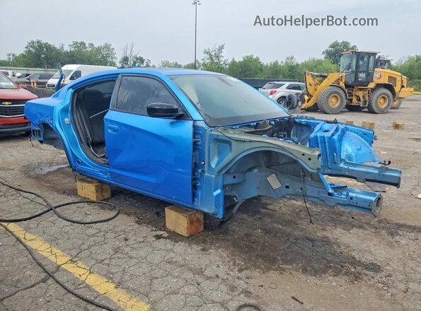 2C3CDXGJXPH671033 2023 DODGE CHARGER Blue Delantero derecho