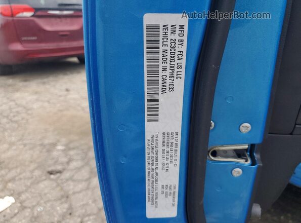 2C3CDXGJXPH671033 2023 DODGE CHARGER Blue Vista del compartimento del motor
