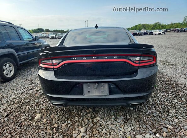 2C3CDXHG0GH140183 2016 DODGE CHARGER Black Հետևի տեսք