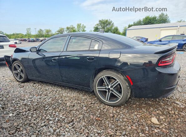 2C3CDXHG0GH140183 2016 DODGE CHARGER Black Հետևի ձախ