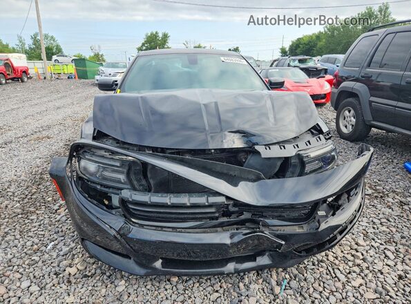 2C3CDXHG0GH140183 2016 DODGE CHARGER Black Դիմացի տեսք